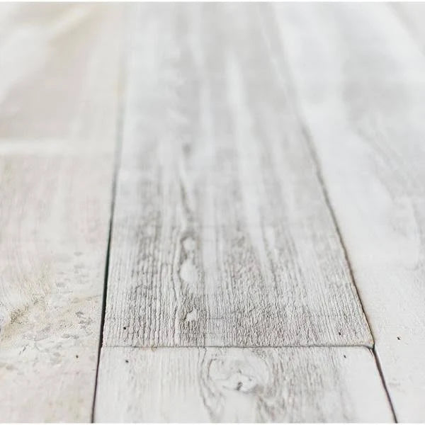 1 in. x 4 in. x 6 ft. Barn Wood Pine Board White Wash (6 per Box) X566
