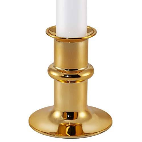 White Metal Base LED Window Candles with Timer, Battery Operated, Adjustable Height Y6554
