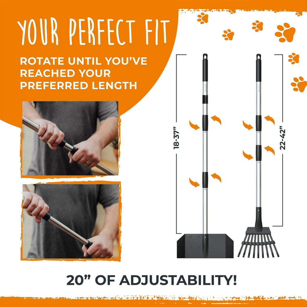 Dog Pooper Scooper and Rake Set T4216