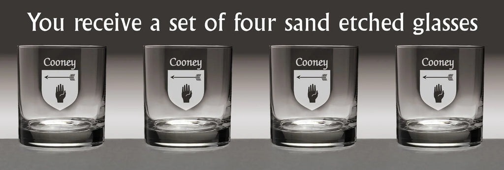 Irish Coat of Arms Tumbler Glasses Set of 4 S583