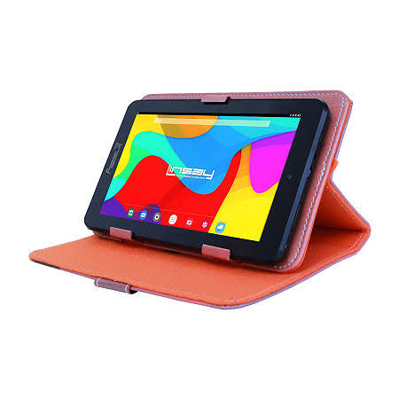 7 in. 2GB Ram 32GB Storage Android 10 Tablet with Leather Case, Holder and Pen, Purple W11853