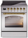 30 Induction Range with Electric Oven in Stainless Steel T2912