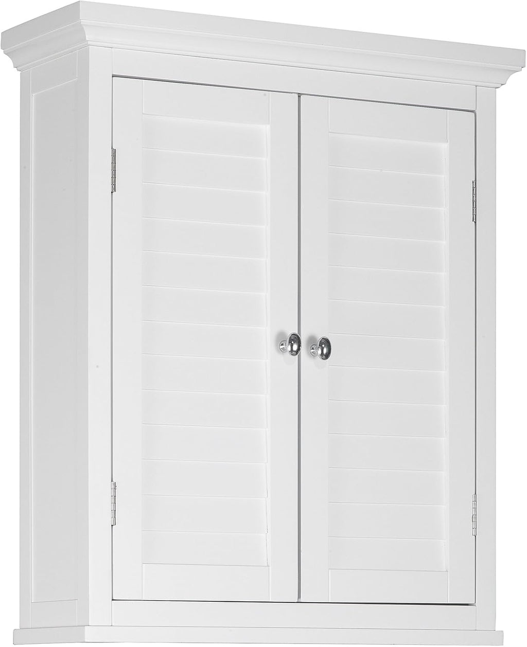 Wall Mounted Cabinet with 2 Shutter Doors, White K8633