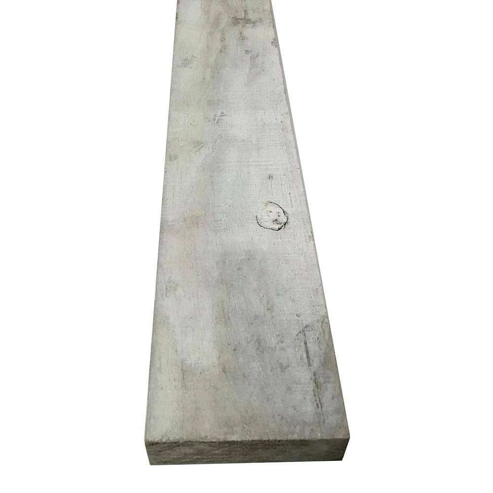1 in. x 4 in. x 6 ft. Barn Wood Pine Board White Wash (6 per Box) X566