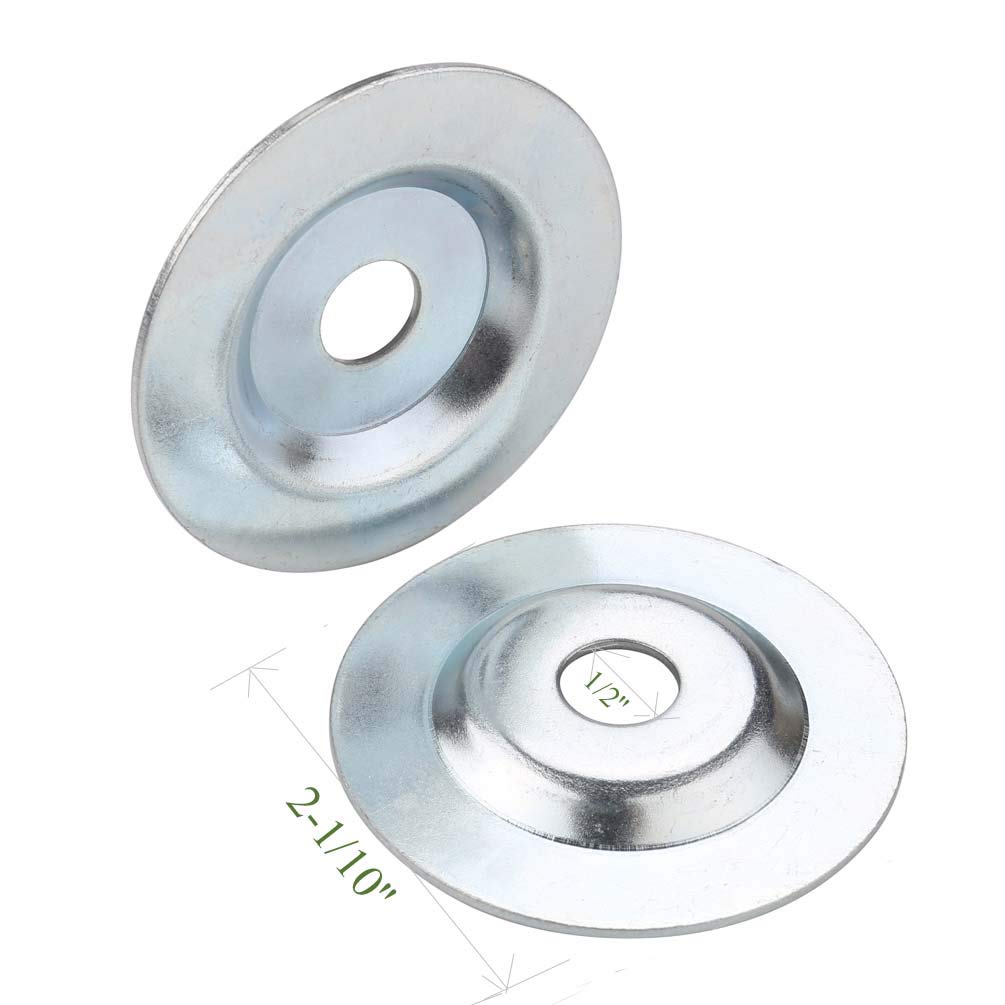 Bench Grinder Arbor Washer/Flange 2 Sets OD2-1/10'' x ID 1/2'' & OD3-1/10'' x ID 5/8'' S846