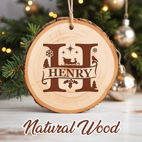 Personalized Wood Christmas Ornament Z156