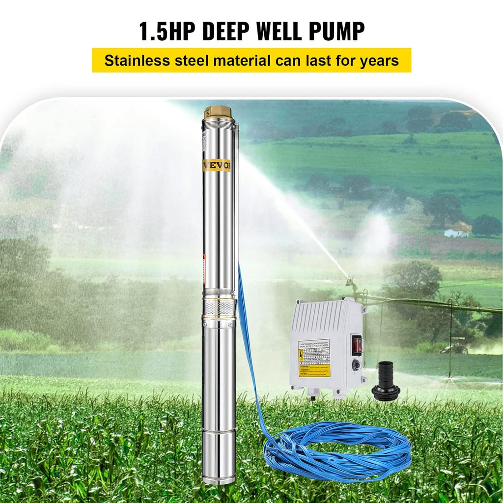 1.5 HP 220V Stainless Steel Submersible Well Pump L9057