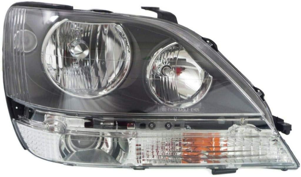 Headlight Assembly Black Bezel Passenger Side Y258895