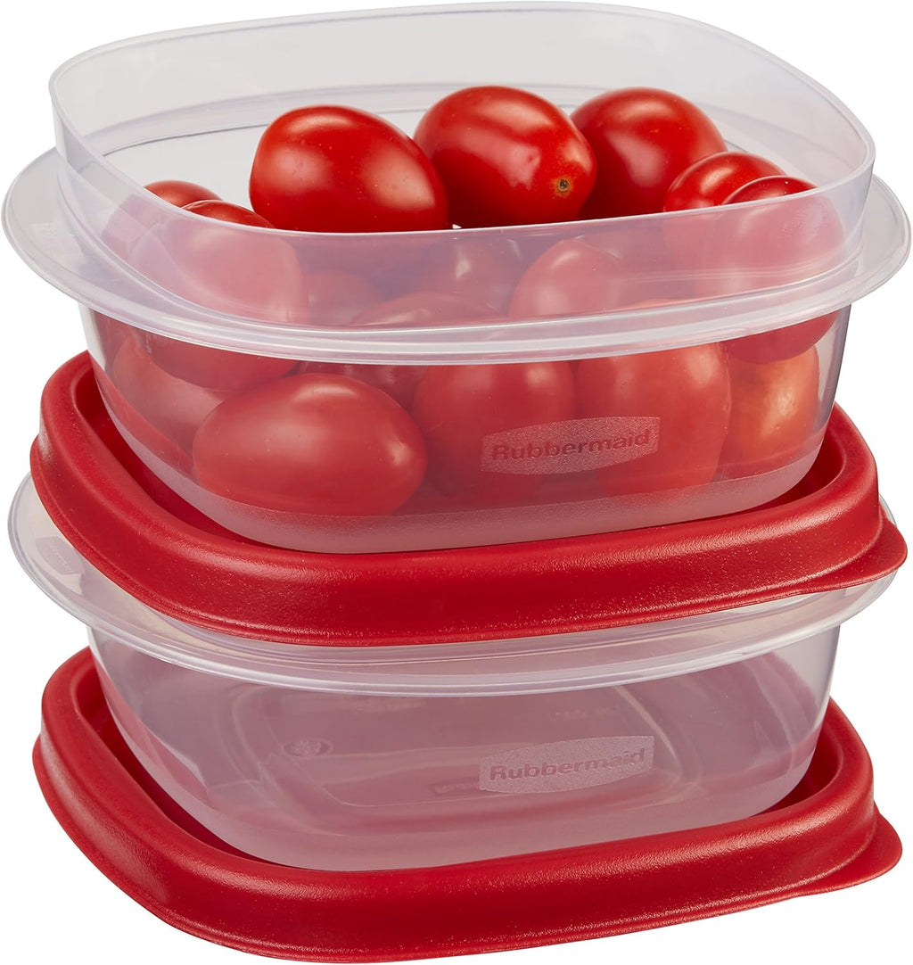 1.25 Cup Racer Red 4-Piece Food Storage Containers B277