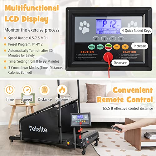Dog Treadmill with LCD Display Screen, 220 LBS U956038