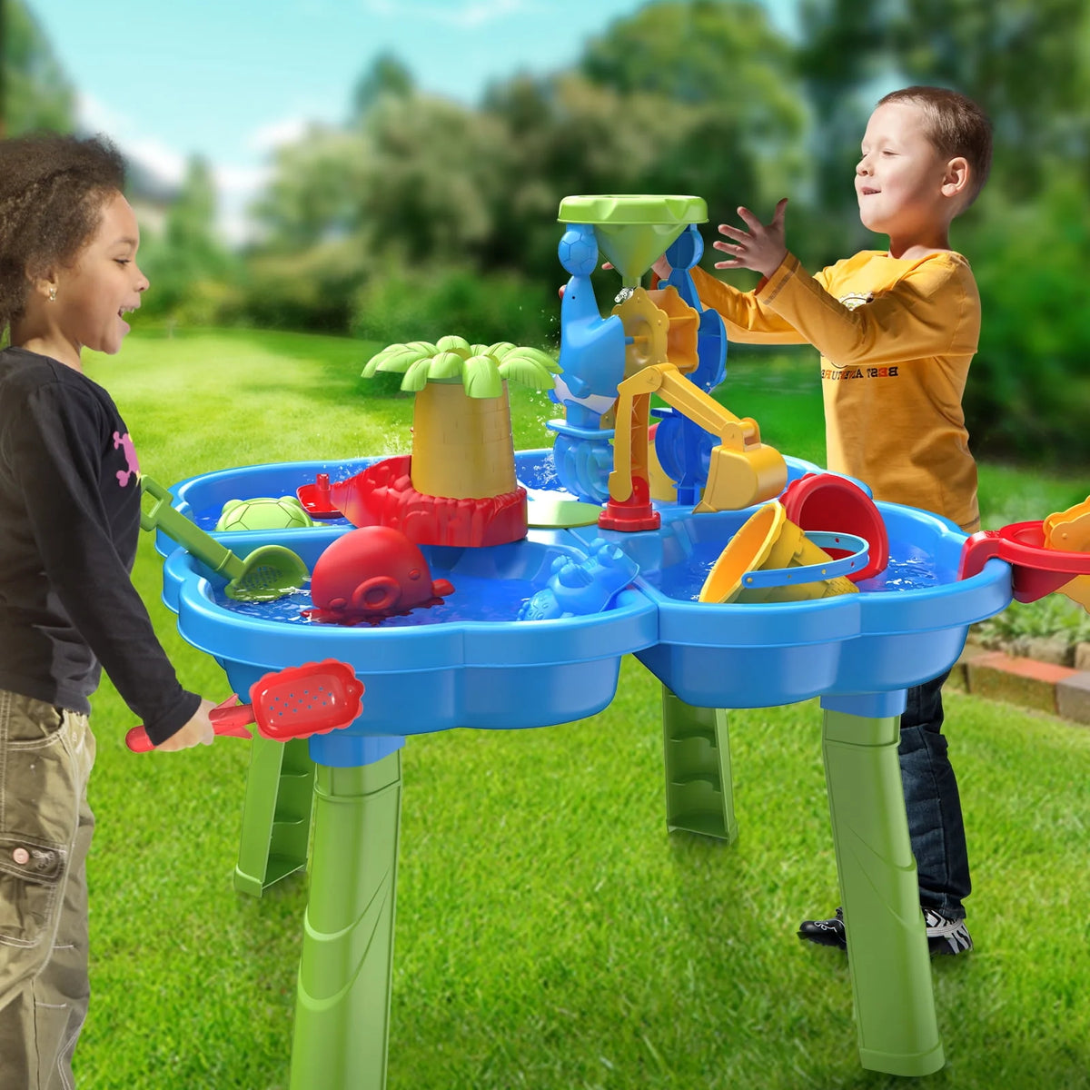 4 in 1 Sand and Water Play Table for Toddlers J839849