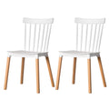 Plastic Dining Chair with Beech Wood Legs B8648