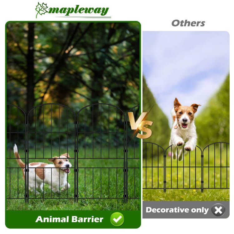 10 Pack Metal Garden Fence Panels B315979