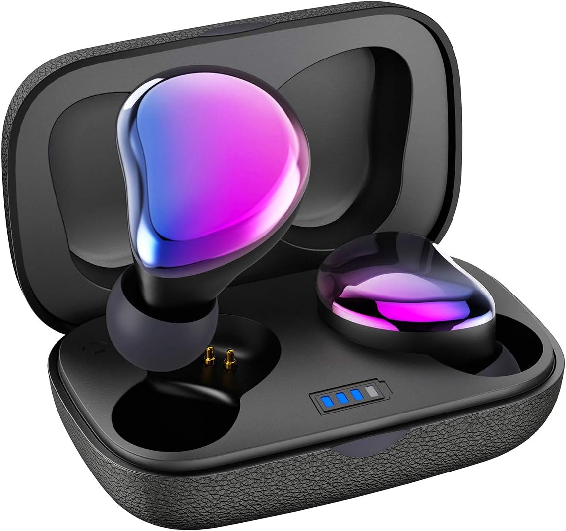 Purple Wireless Earbuds with Charging Case Y403052
