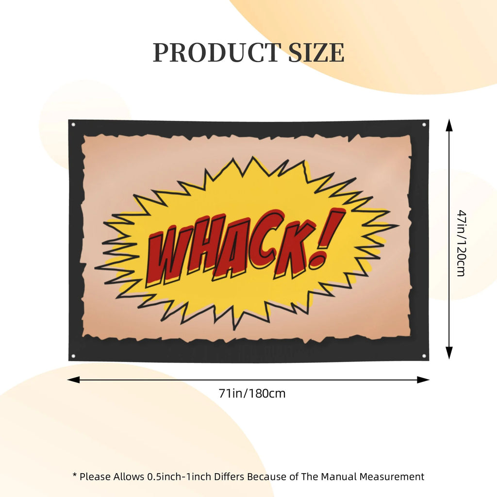 Comics Poster Hanging Banners Backdrop Festive Party Decor, 47 x 71 Inches P61092
