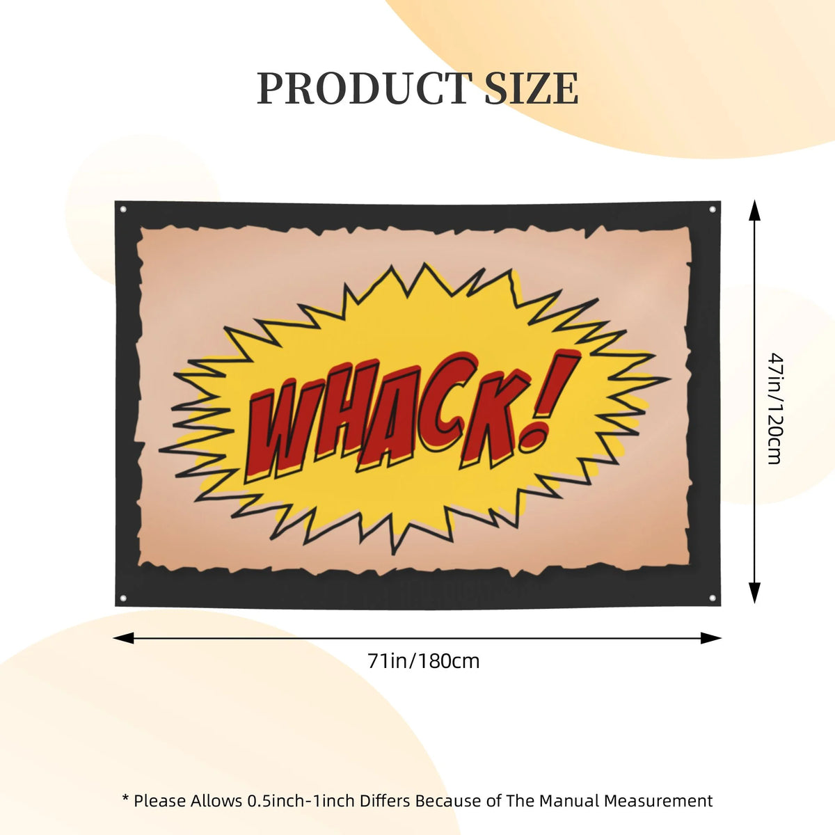 Comics Poster Hanging Banners Backdrop Festive Party Decor, 47 x 71 Inches P61092