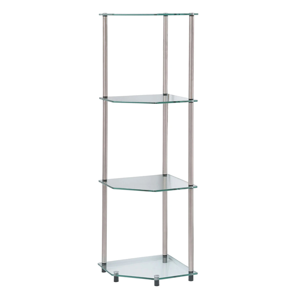 Glass 4 Tier Corner Shelf N825812