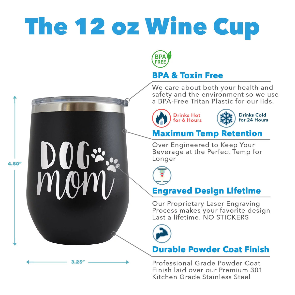 12 oz Engraved Red Wine Cup X91636