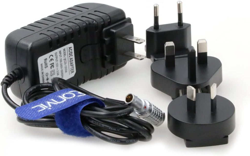 Right Angle 2 Pin to AC Power Adapter Cable with US EU Plugs Pack of 2 L6556