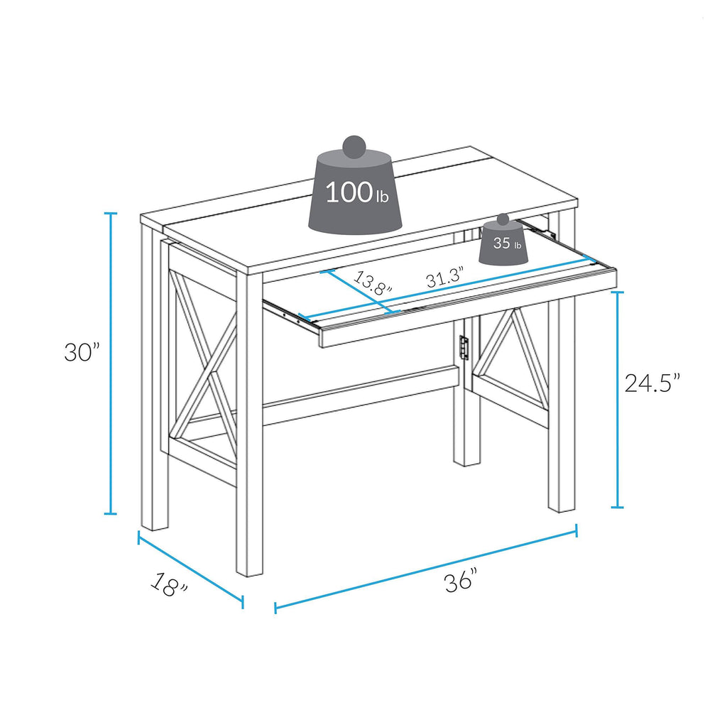 Folding Desk with Pull-Out Z313