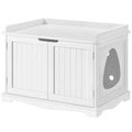 Cat Litter Box Enclosure Wooden Side Table Y39167
