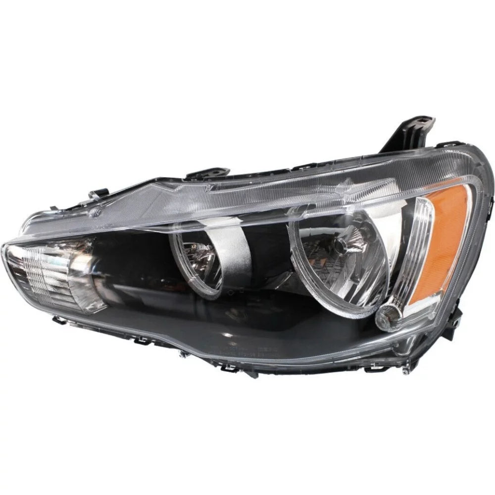 2008-2014 Lancer EVO X Headlights Headlamps Chrome Bezel Left+Right V1092