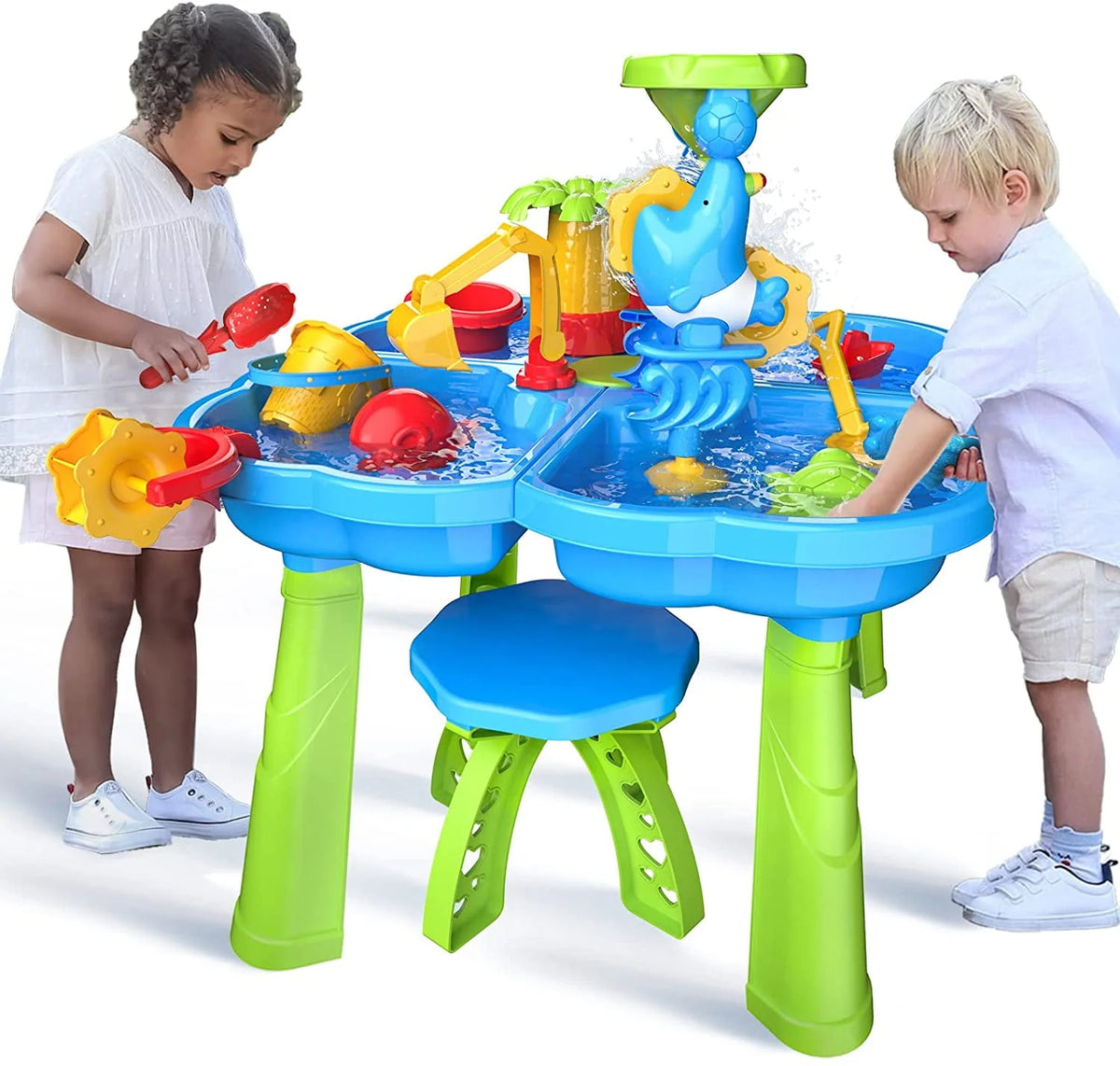 4 in 1 Sand and Water Play Table for Toddlers J839849