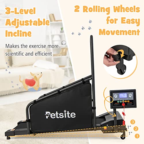 Dog Treadmill with LCD Display Screen, 220 LBS U956038