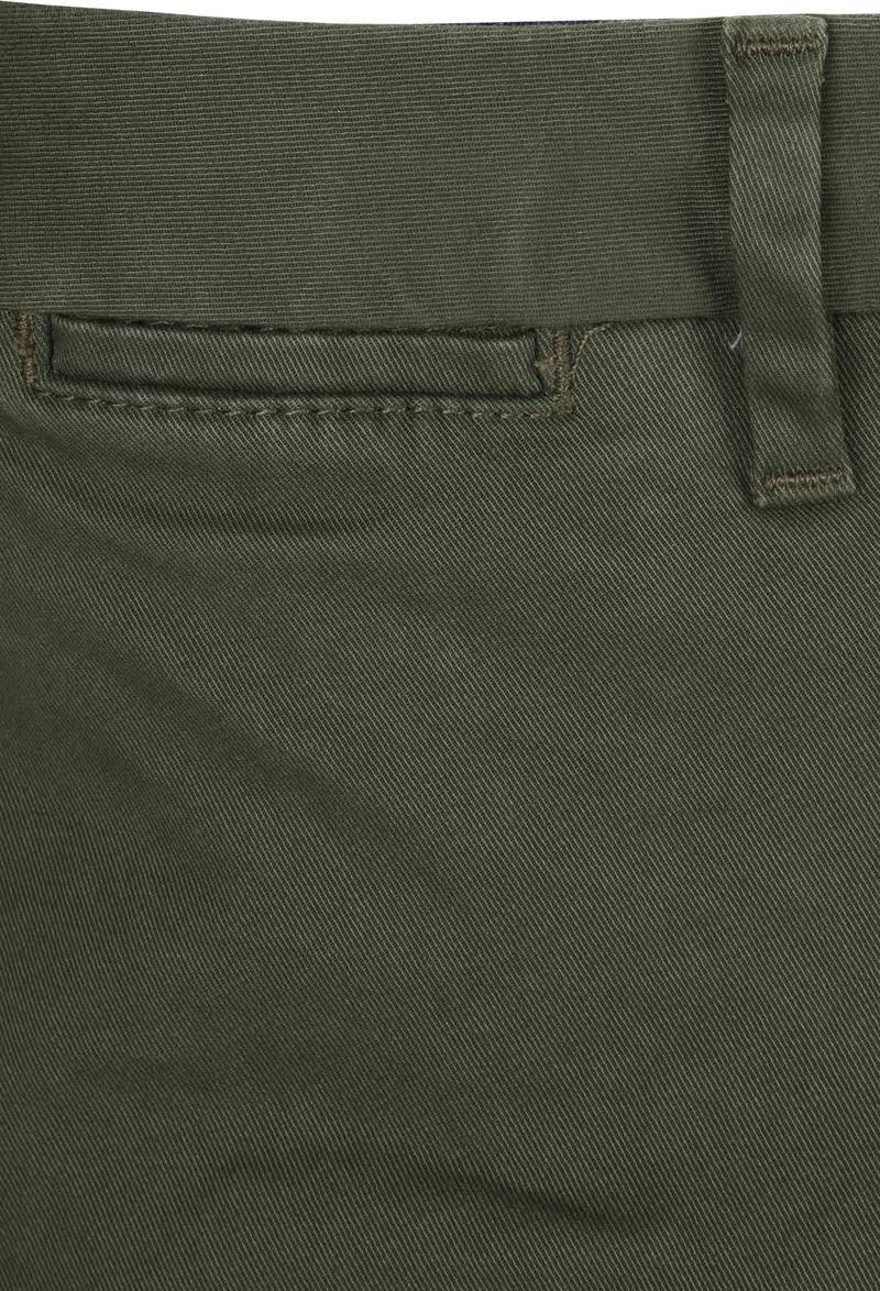 Green Stretch Cotton Chinos B704