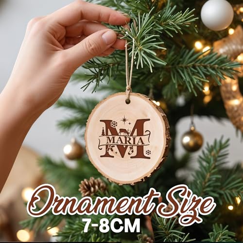 Personalized Wood Christmas Ornament Z156
