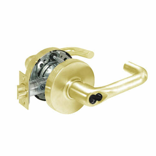 10 Line Cylindrical Locks with J Lever in Bright Brass K578