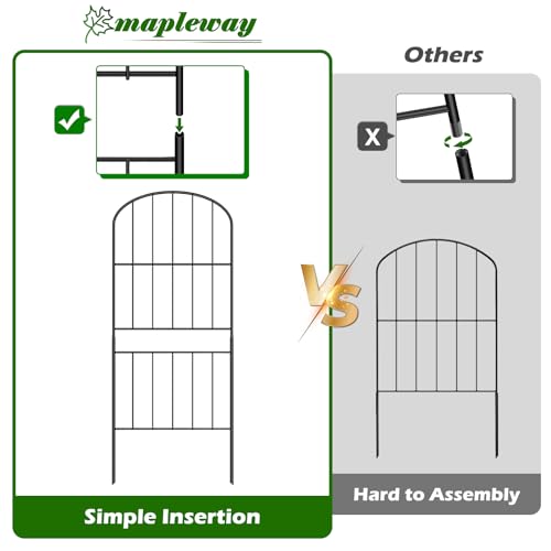 10 Pack Metal Garden Fence Panels B315979
