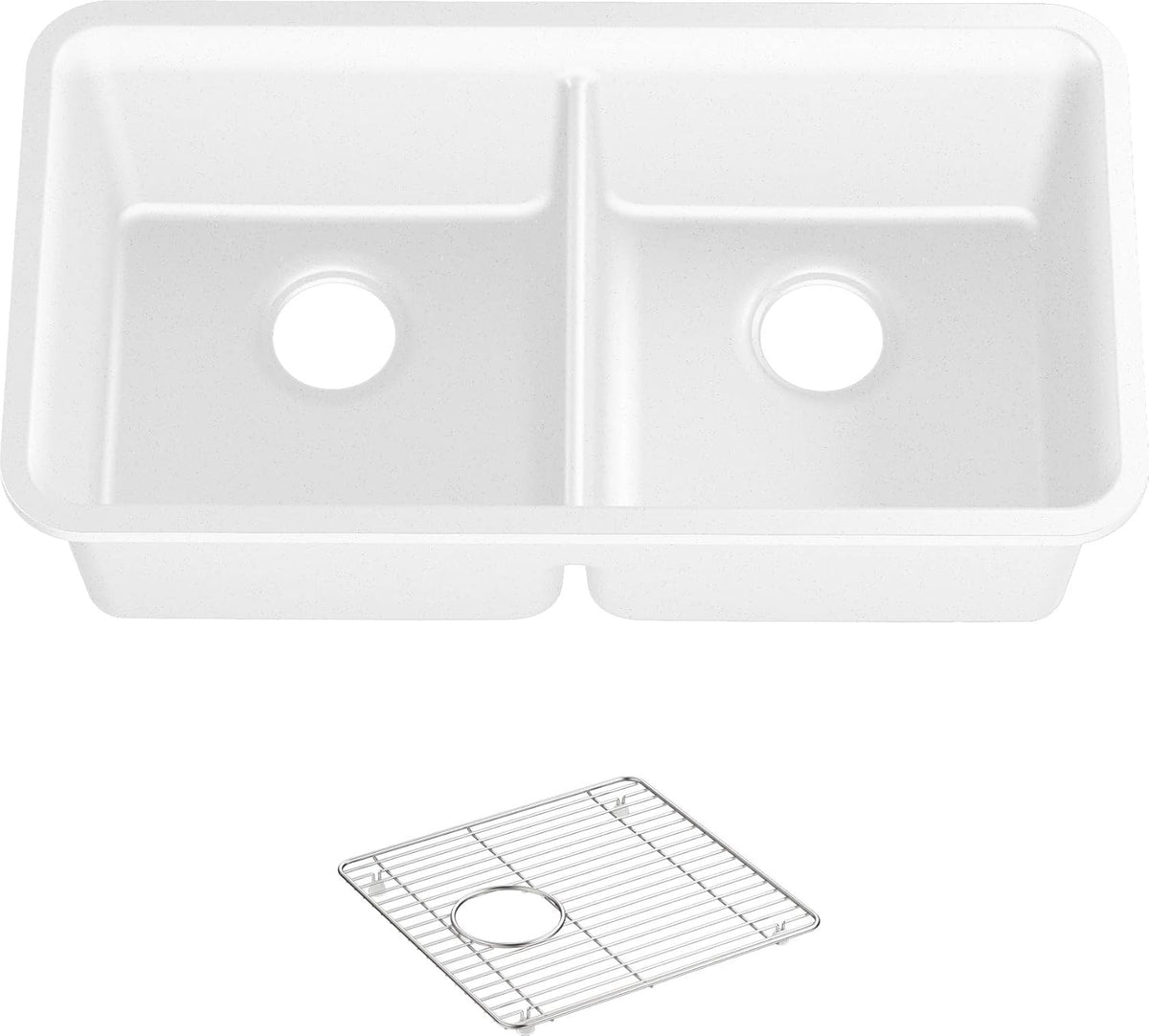 Matte White Kitchen Sink Q817173