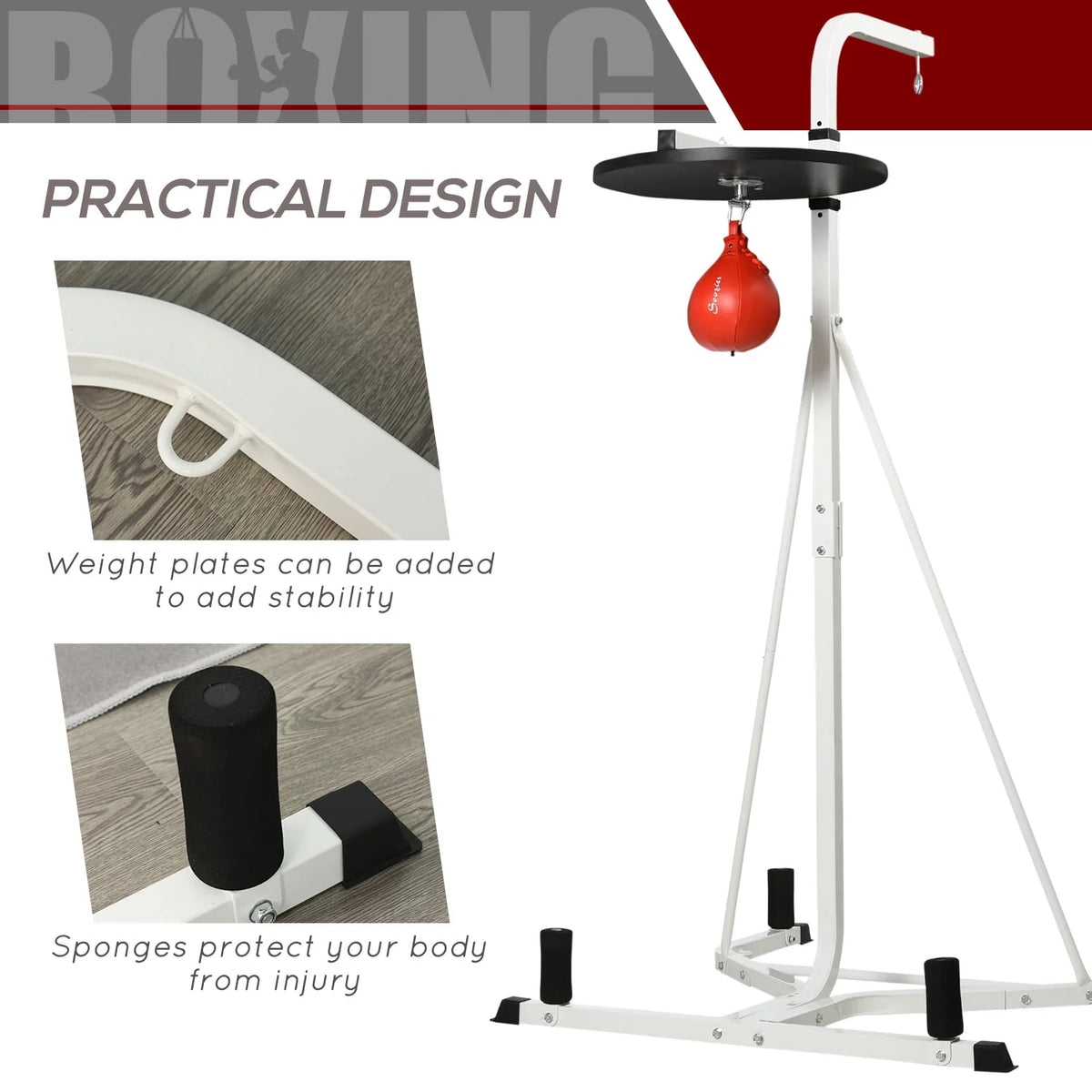 Adjustable Punching Bag Stand with Weighted Base Q2809