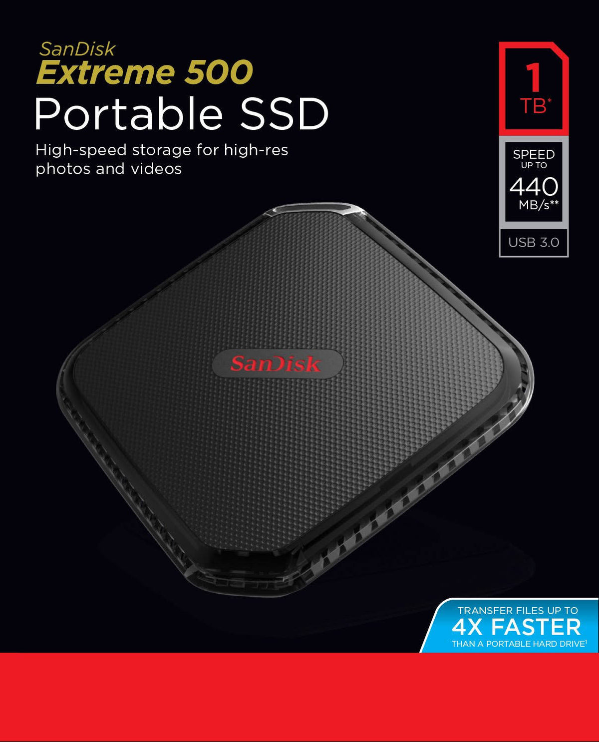 1 TB External SSD - USB 3.0 X938