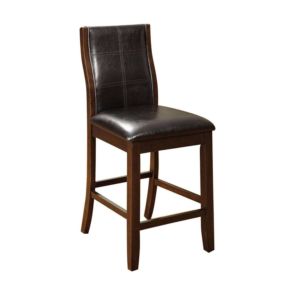 Leatherette Parson Chair Counter Height Chair, Set of 2 A701416