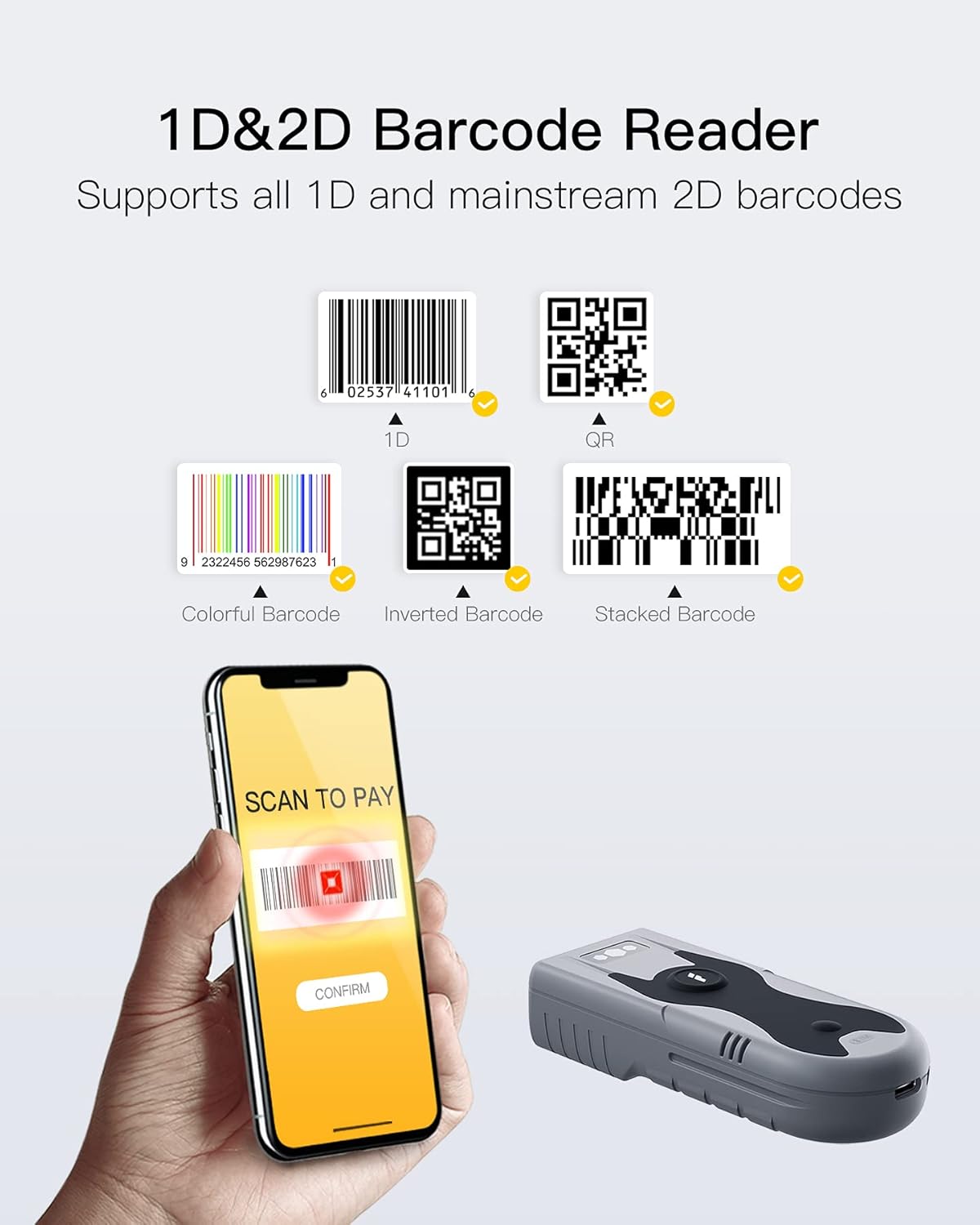 2D Bluetooth Scanner, Pack of 2 S45250