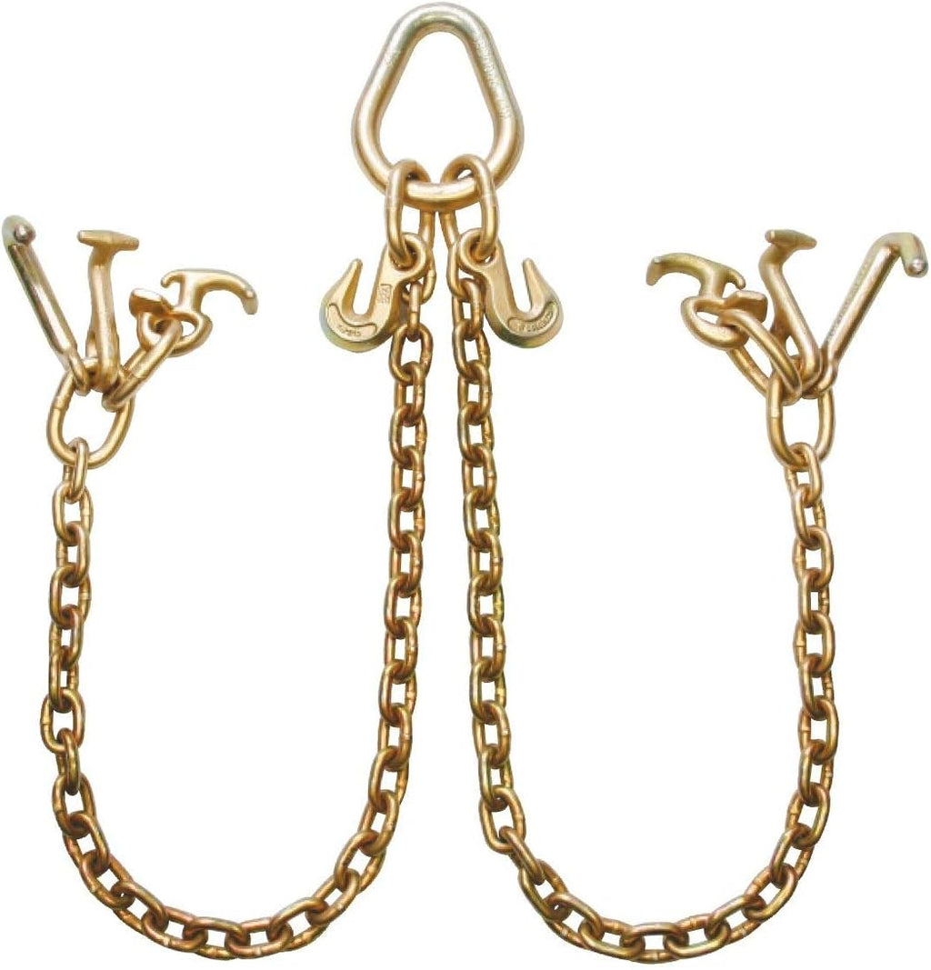 Towing Chain Bridle with Universal RTJ Clusters, Grade 70, 84 Inch, 4,700 Pound Safe Working Load H836