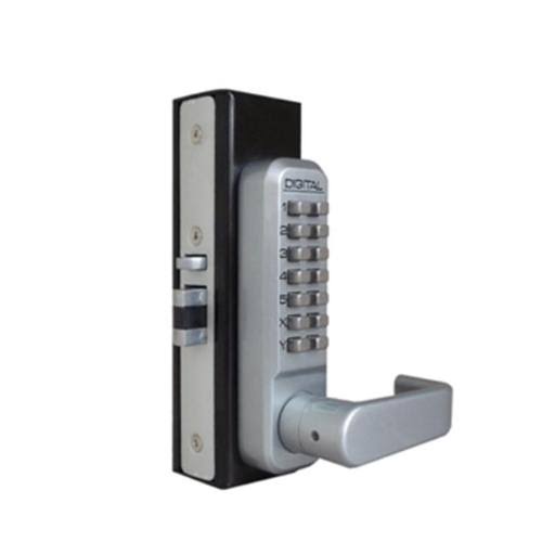 Mechanical Keyless Narrow Stile Lever Handle Lock with Passage Function and Double Sided Combination Y1590