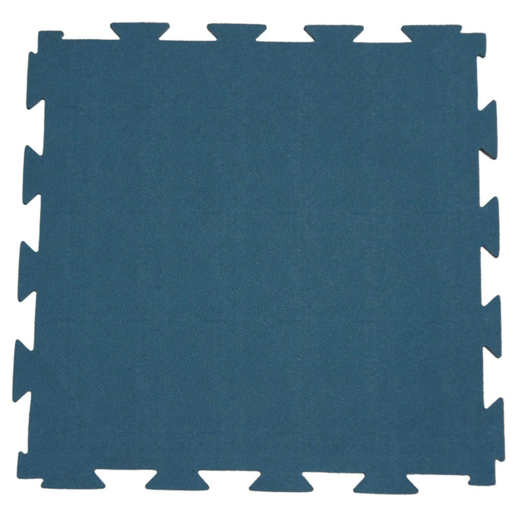 Blue Interlocking Rubber Flooring Tiles B744