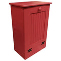 Red Wooden Pull Out Trash Can M782