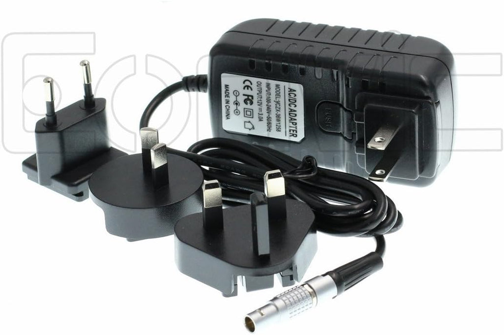 Right Angle 2 Pin to AC Power Adapter Cable with US EU Plugs Pack of 2 L6556