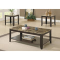 Brown Wood 3 Piece Table Set B366694
