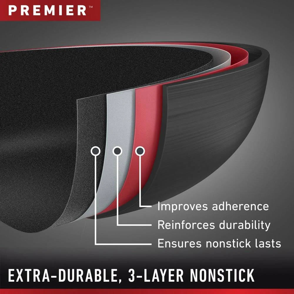 Hard-Anodized Nonstick 7-Quart Sauteuse with Cover J814929