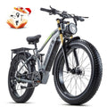 1000W 48V 30AH 26''x4.0 Inch Fat Tire Full Suspension Electric Bike B79308