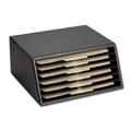 Black Leather File Sorter G933
