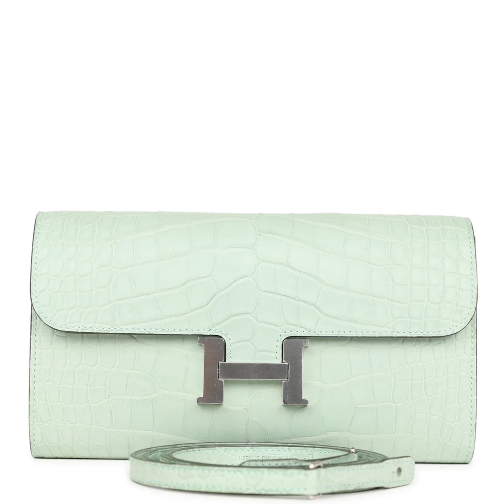 Vert D'eau Matte Alligator Wallet X373