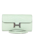 Vert D'eau Matte Alligator Wallet X373