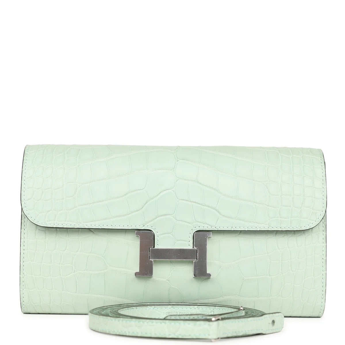 Vert D'eau Matte Alligator Wallet X373