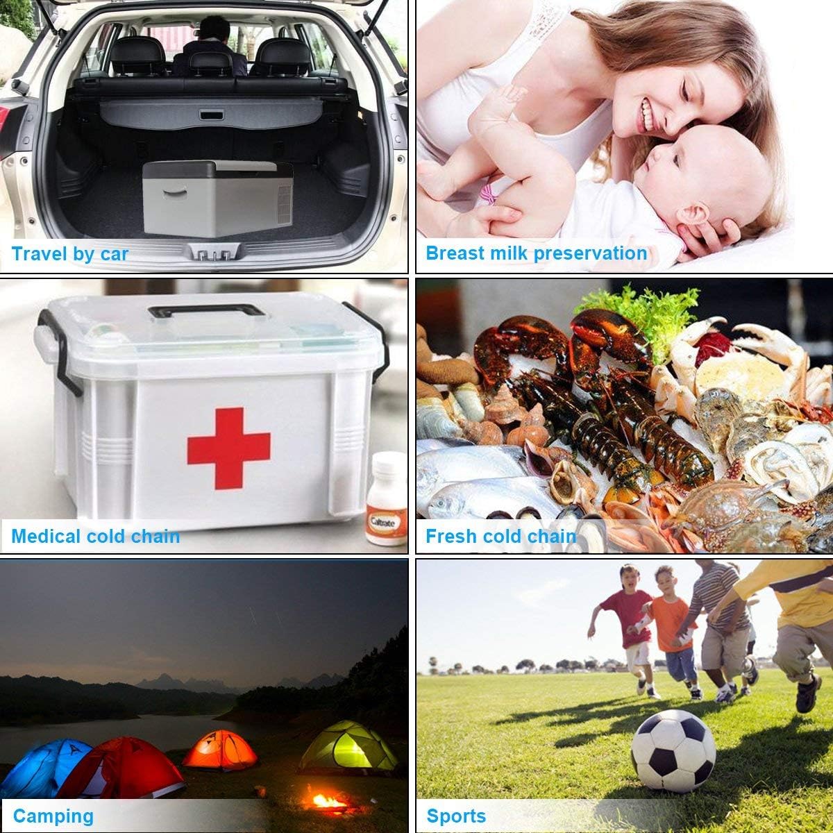 16 Quarts Portable Compressor Fridge Freezer E524